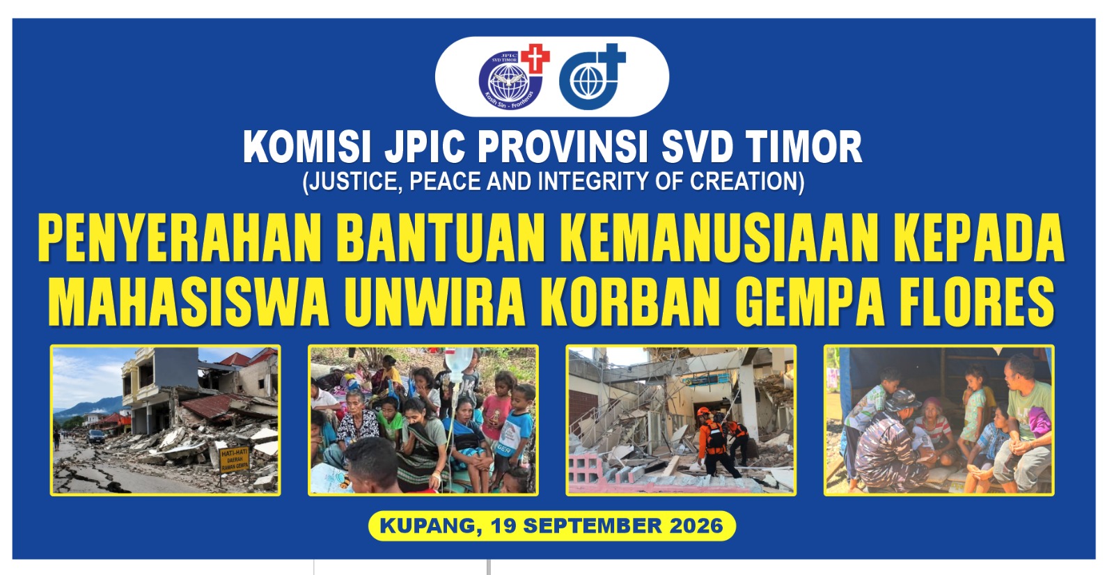 ​Gempa Flores Mengancam Kuliah Anak Korban, JPIC SVD dan Unwira Bergerak, 144 Mahasiswa Unwira Dapat Bantuan - Foto 3
